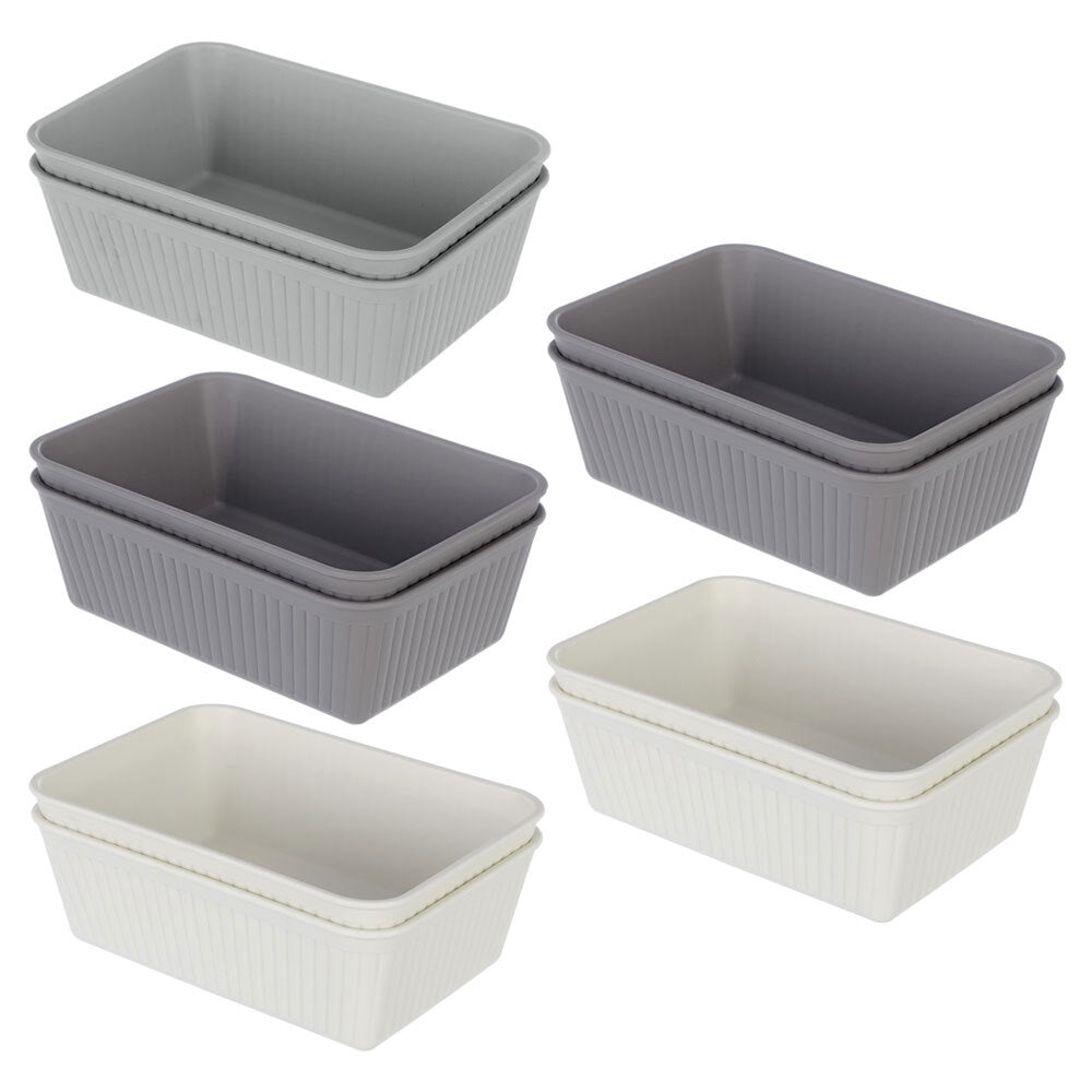 Boxsweden Box Sweden 17cm Kaia Storage Trays Home/Room Desk Organiser Holder Assorted (10 Pack)
