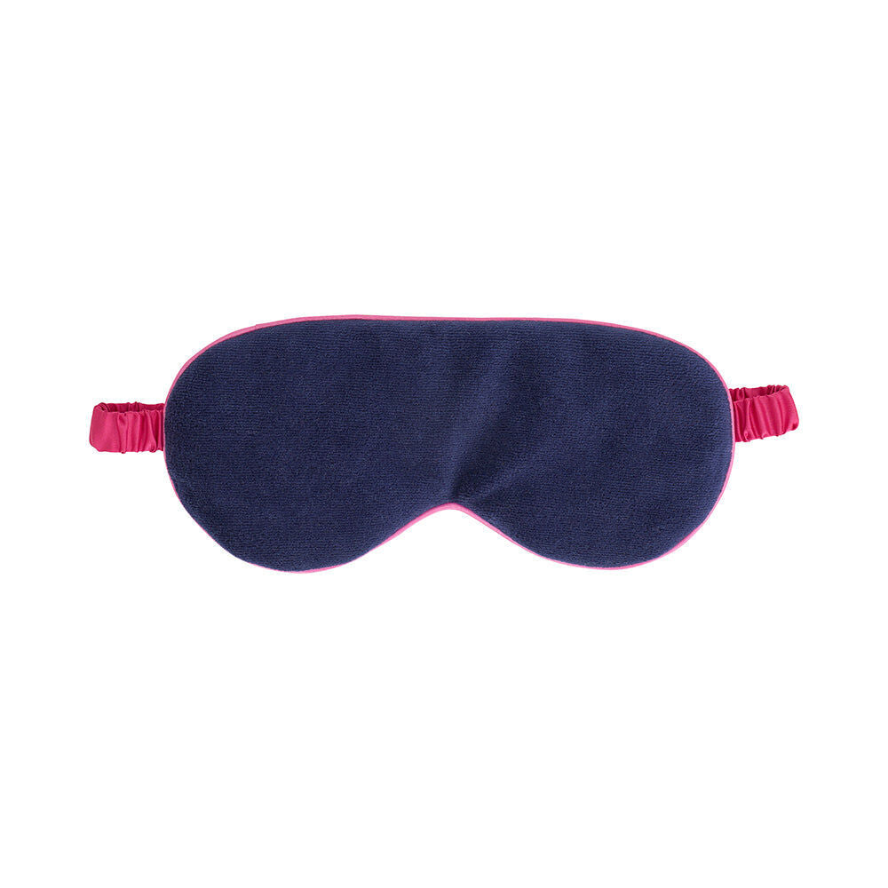 Annabel Trends Sapphire Blue Velvet Cosy Luxe Travel Sleeping Eye Mask