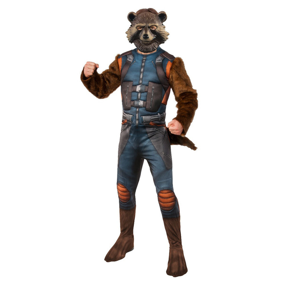Marvel Rocket Raccoon Deluxe Adults Dress Up Halloween Party Costume Standard