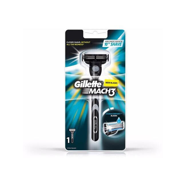 Gillette Beard Trimming Care For Men Mach3 Premium Razor Duracomfort Blades