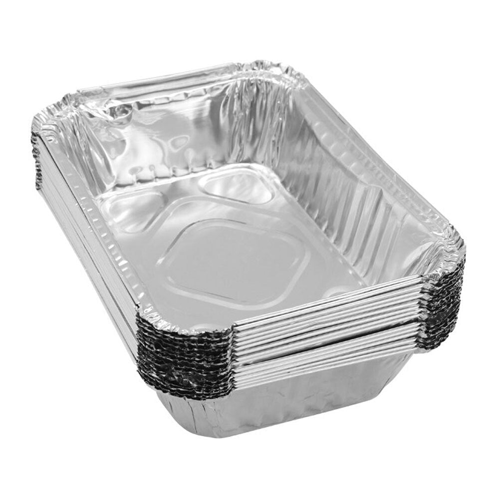Lemon and Lime 22cm Heavy Duty Oven/BBQ Food Disposable Foil Container w/ Lid (45 Pieces) — image 3