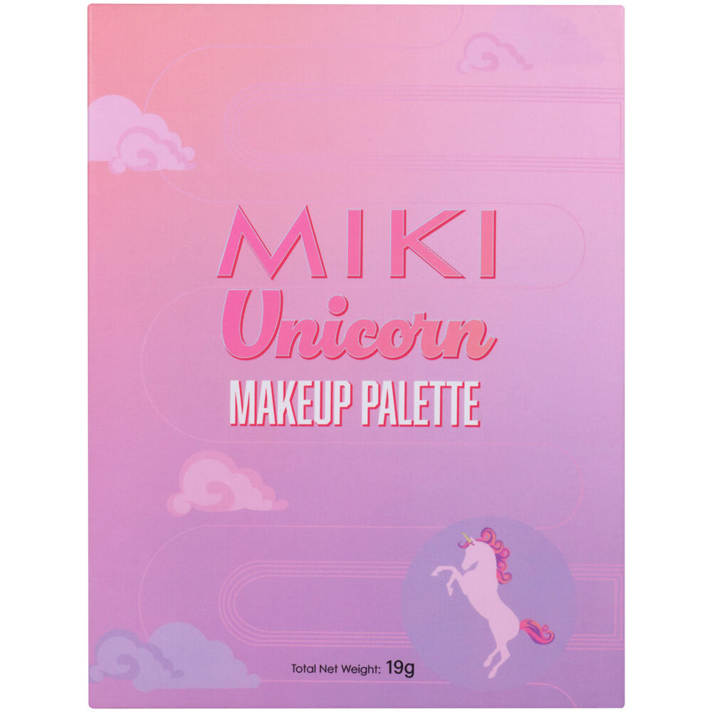Miki Unicorn Makeup Palette With Eyeshadows, Lip Gloss, Highlighters - 5y+