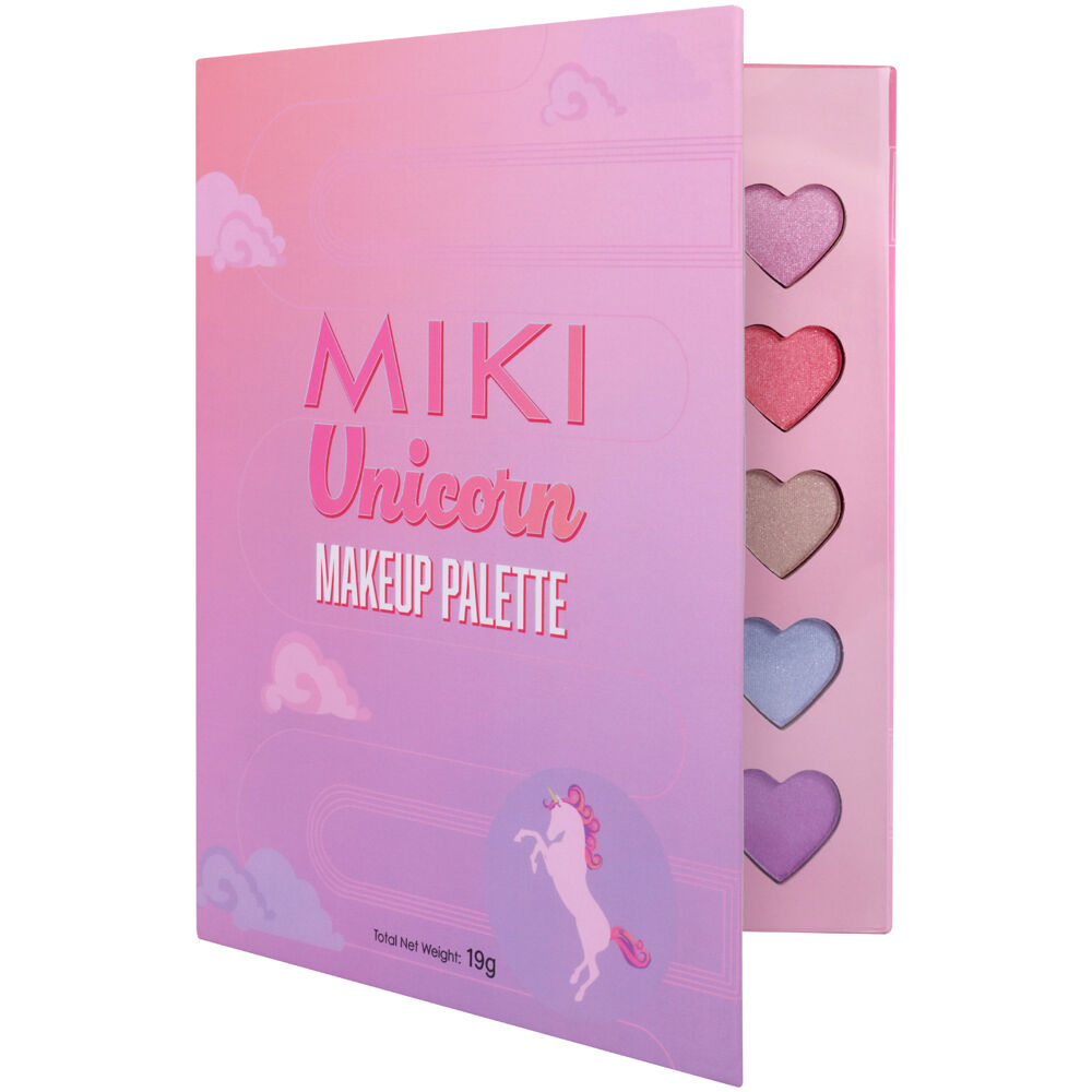 Miki Unicorn Makeup Palette With Eyeshadows, Highlighters, Lip Gloss - 5y+ (2 Pack) — image 4