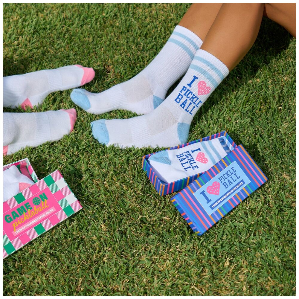 Annabel Trends Size 7-9 Love Multi Design Pickleball Women's Socks w/ Box — image 3