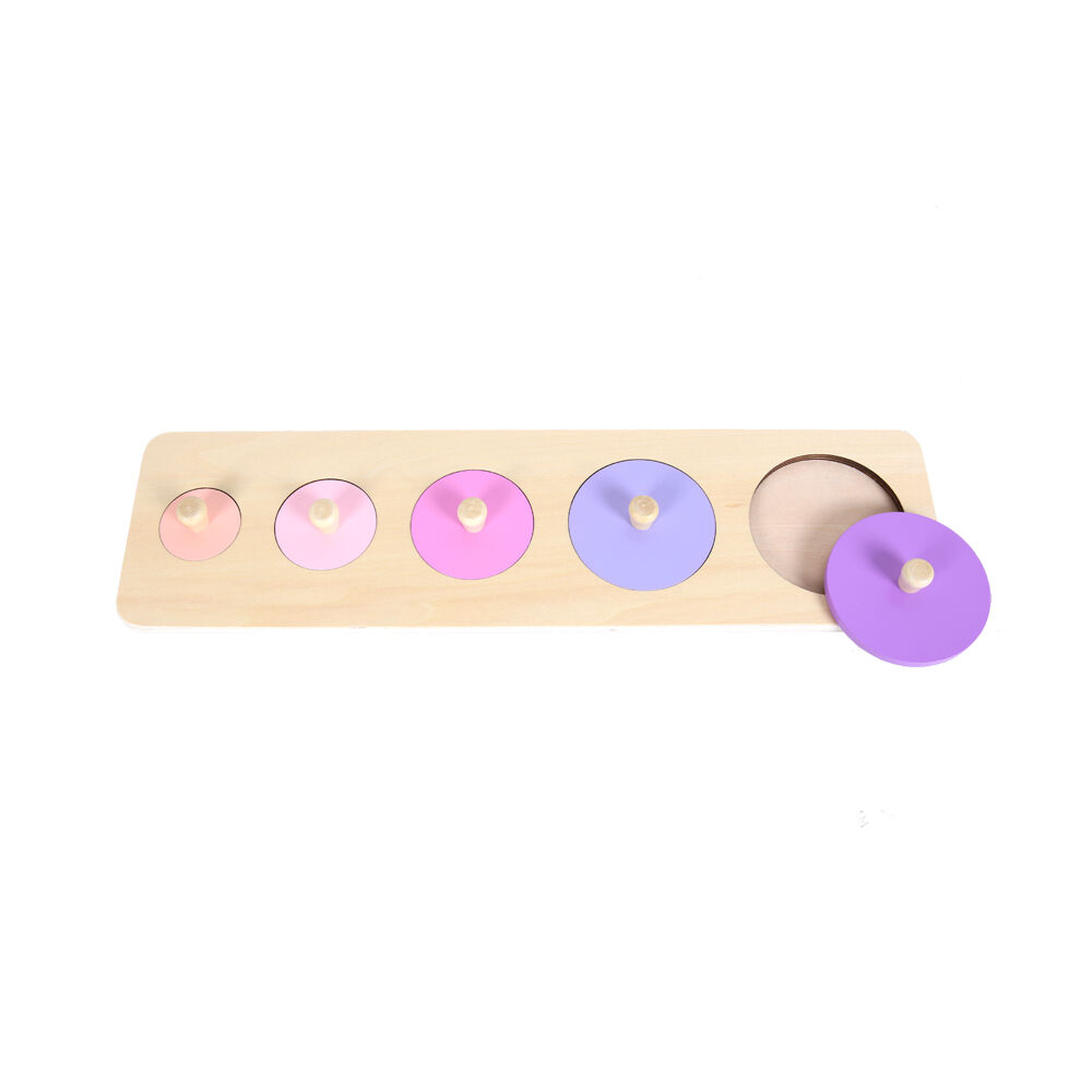 Educare 5 Circles Knob Puzzle Educational Toy Motor Skills Kids - 3y+