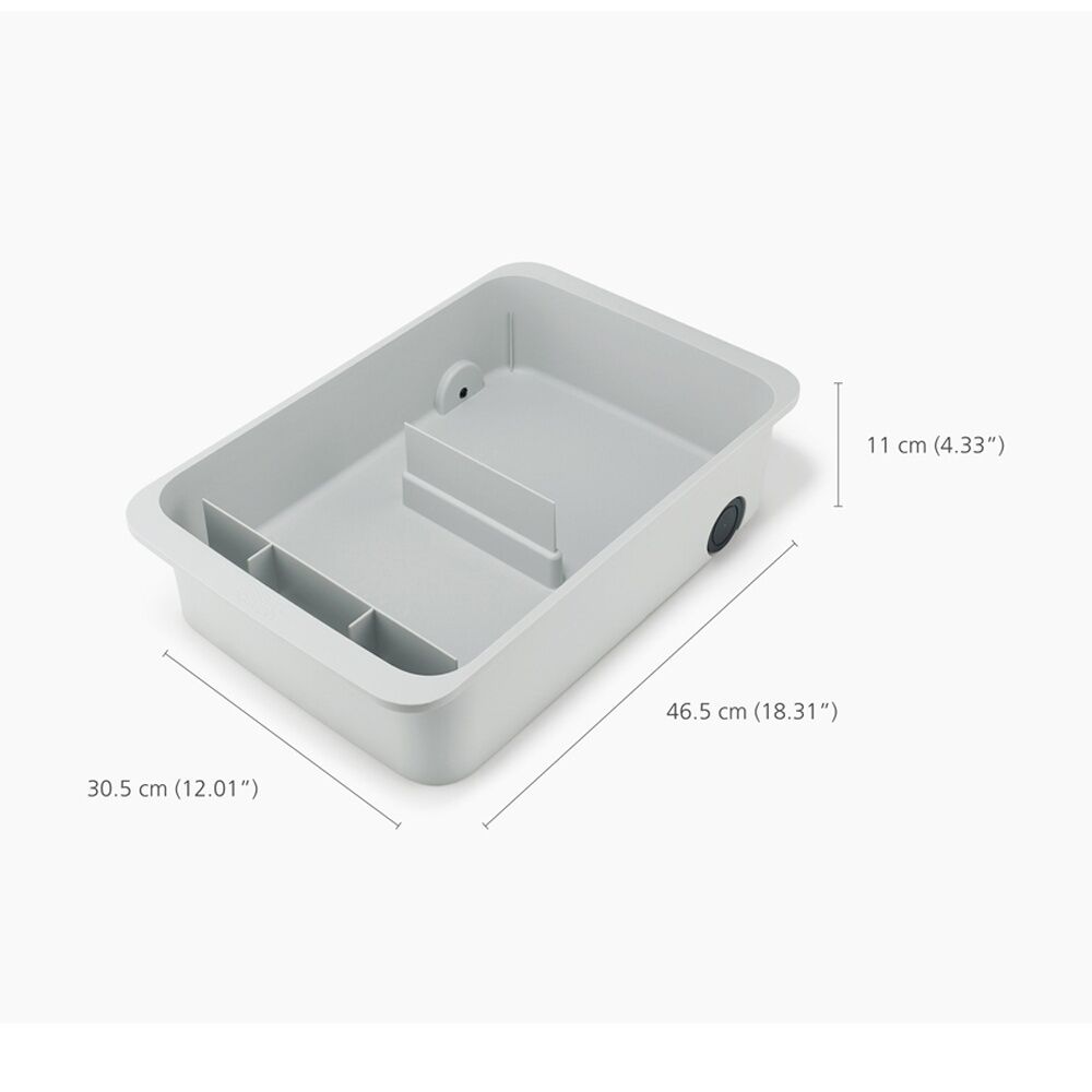 Joseph Joseph CupboardStore Large Caddy Storage Organiser Handle Wheels Stone — image 8