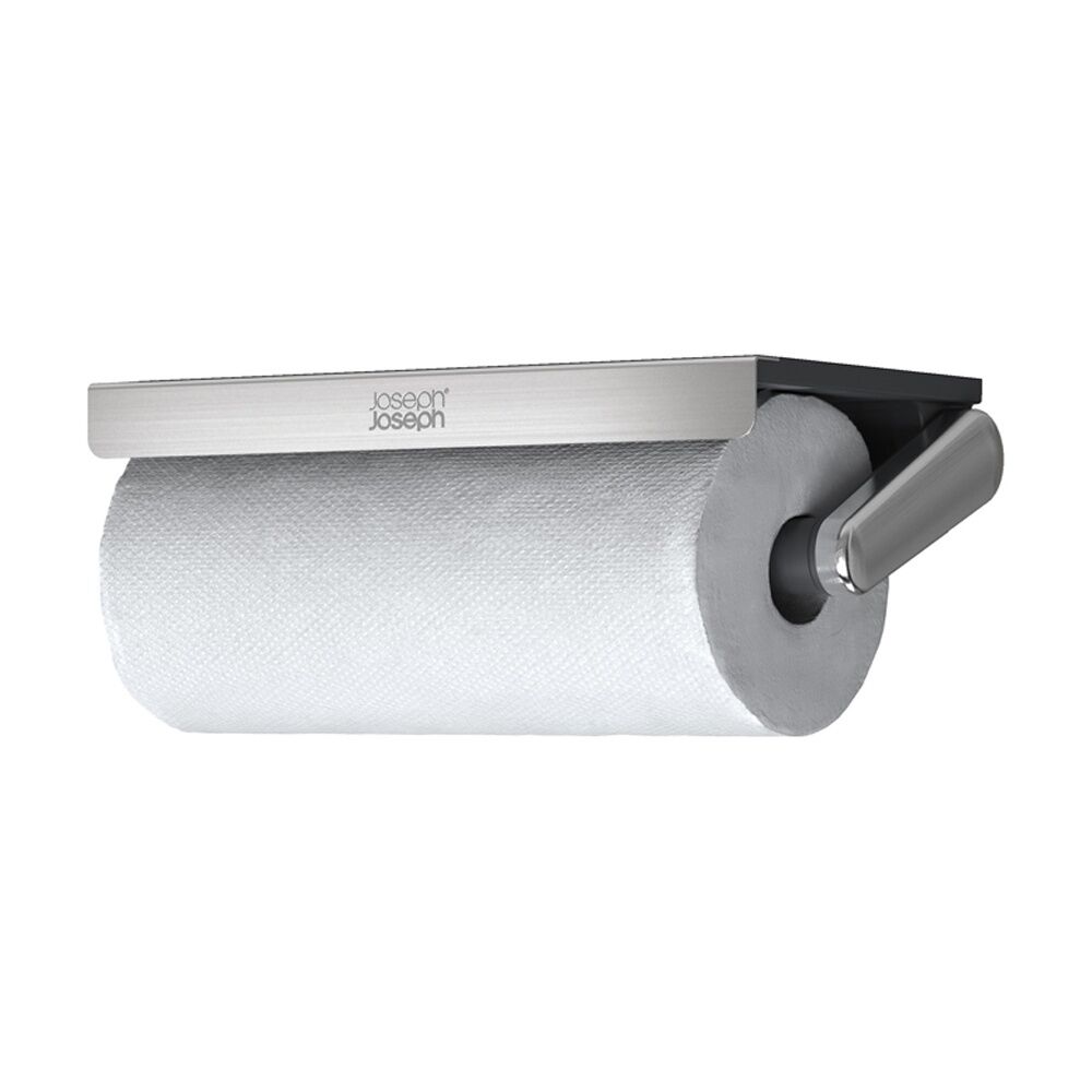Joseph Joseph RollGrip Easy Tear Under Shelf Paper Towel Roll Holder Steel