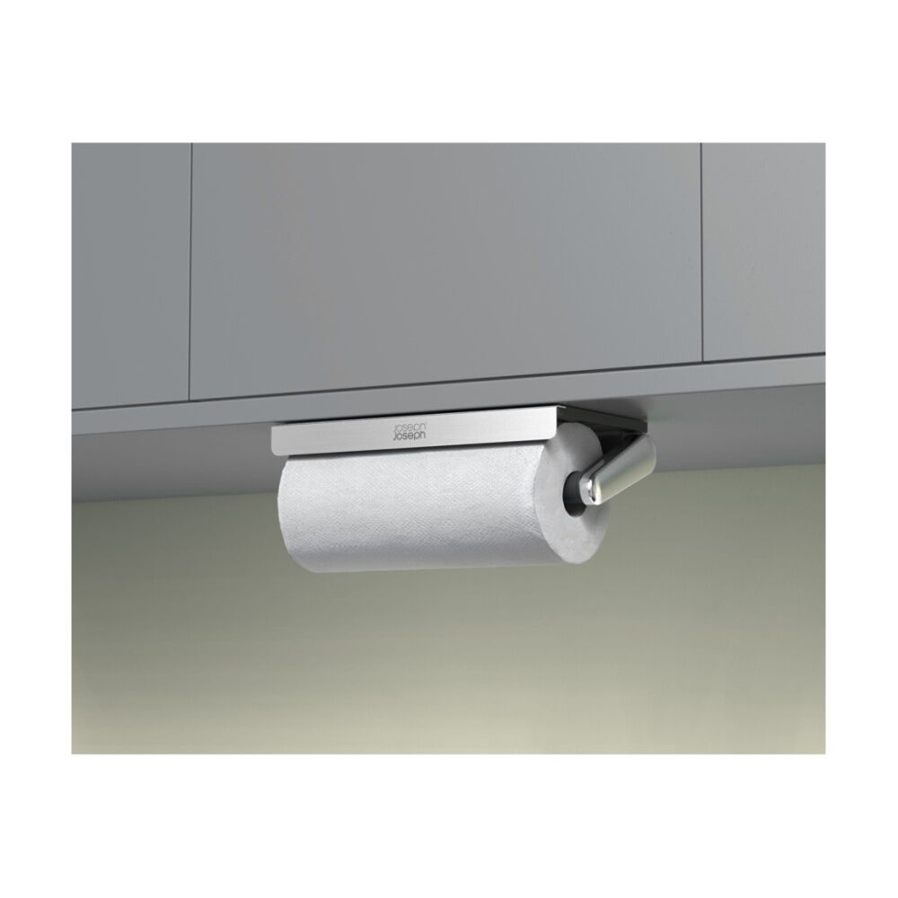 Joseph Joseph RollGrip Easy Tear Under Shelf Paper Towel Roll Holder Steel — image 10