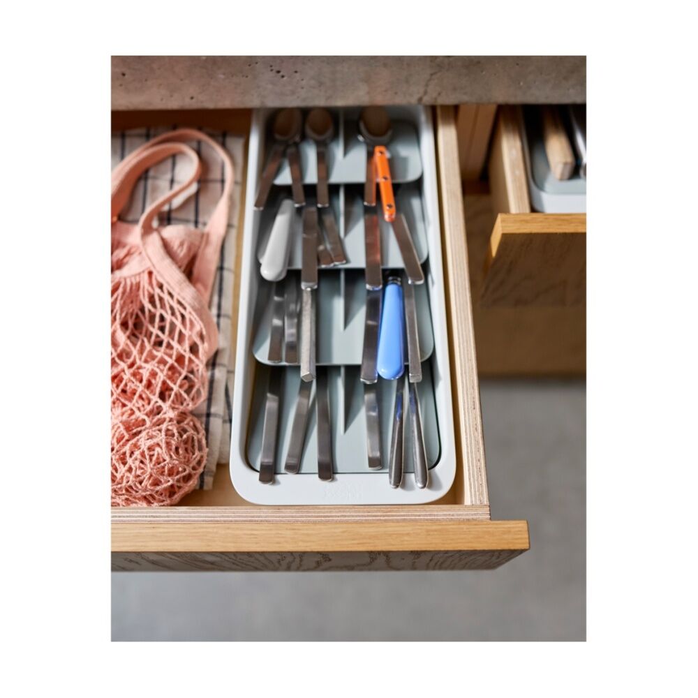 Joseph Joseph DrawerStore Tiered Cutlery Kitchen Storage Organiser Large Stone — image 10