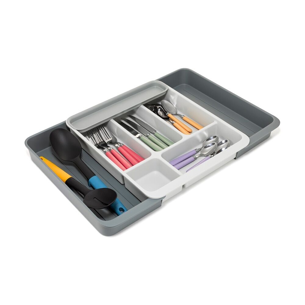 Joseph Joseph DrawerStore Expanding Cutlery Tray Kitchen Storage Organiser Stone — image 2