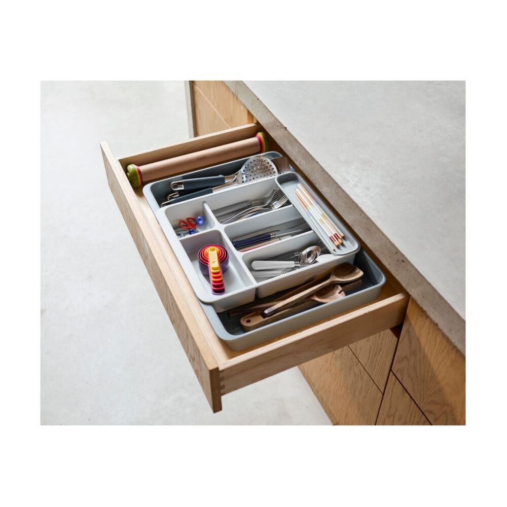 Joseph Joseph DrawerStore Expanding Cutlery Tray Kitchen Storage Organiser Stone — image 8
