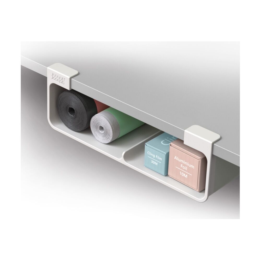 Joseph Joseph CupboardStore Under Shelf Foil Bag Kitchen Organiser Large Stone — image 4