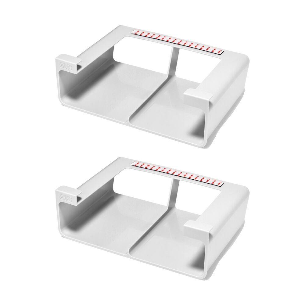 Joseph Joseph CupboardStore Under Shelf Foil Kitchen Organiser Large Stone (2 Pack)