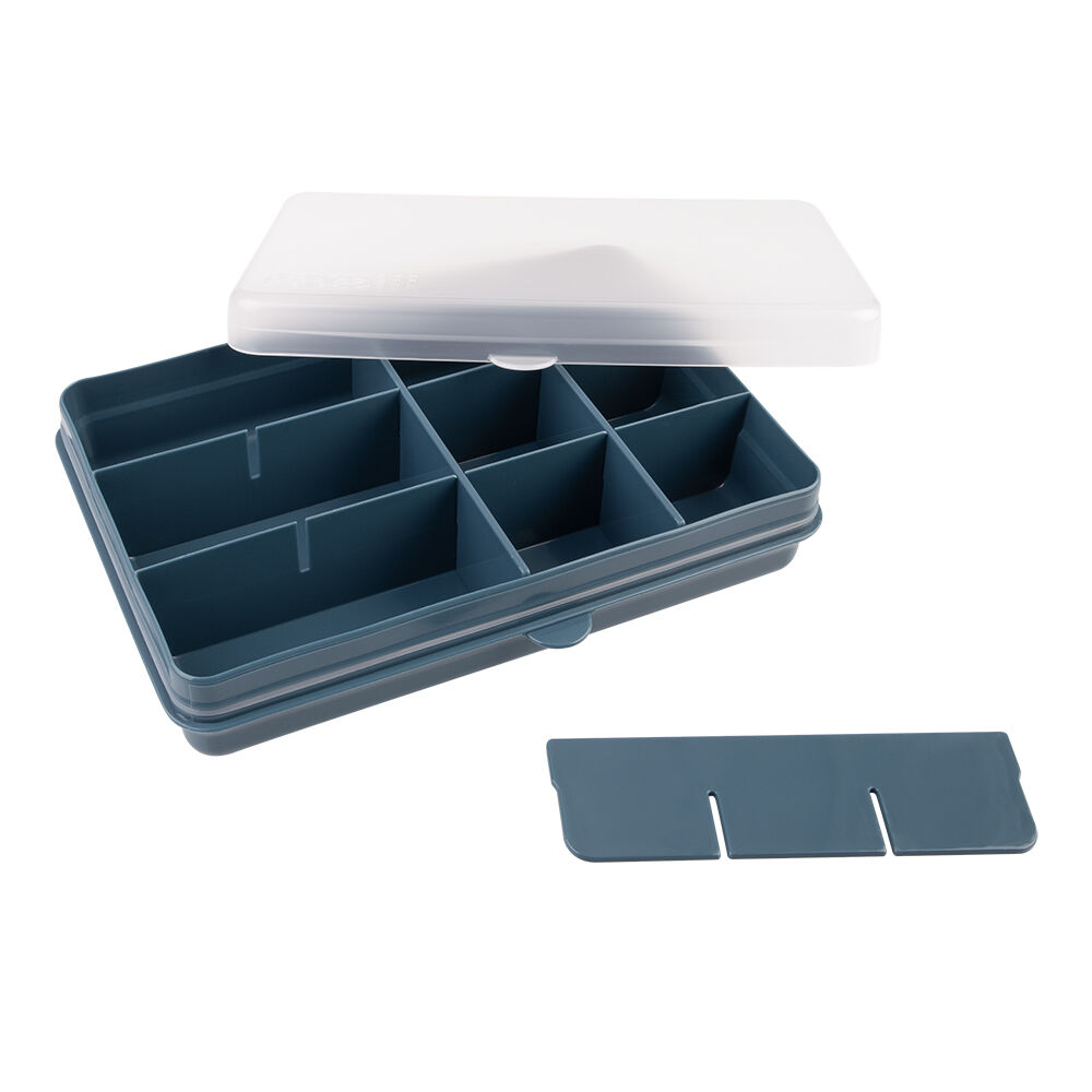 Melii Blue Luxe Snackle Box Food Storage Container w/ 12 Compartments 3y+ — image 2