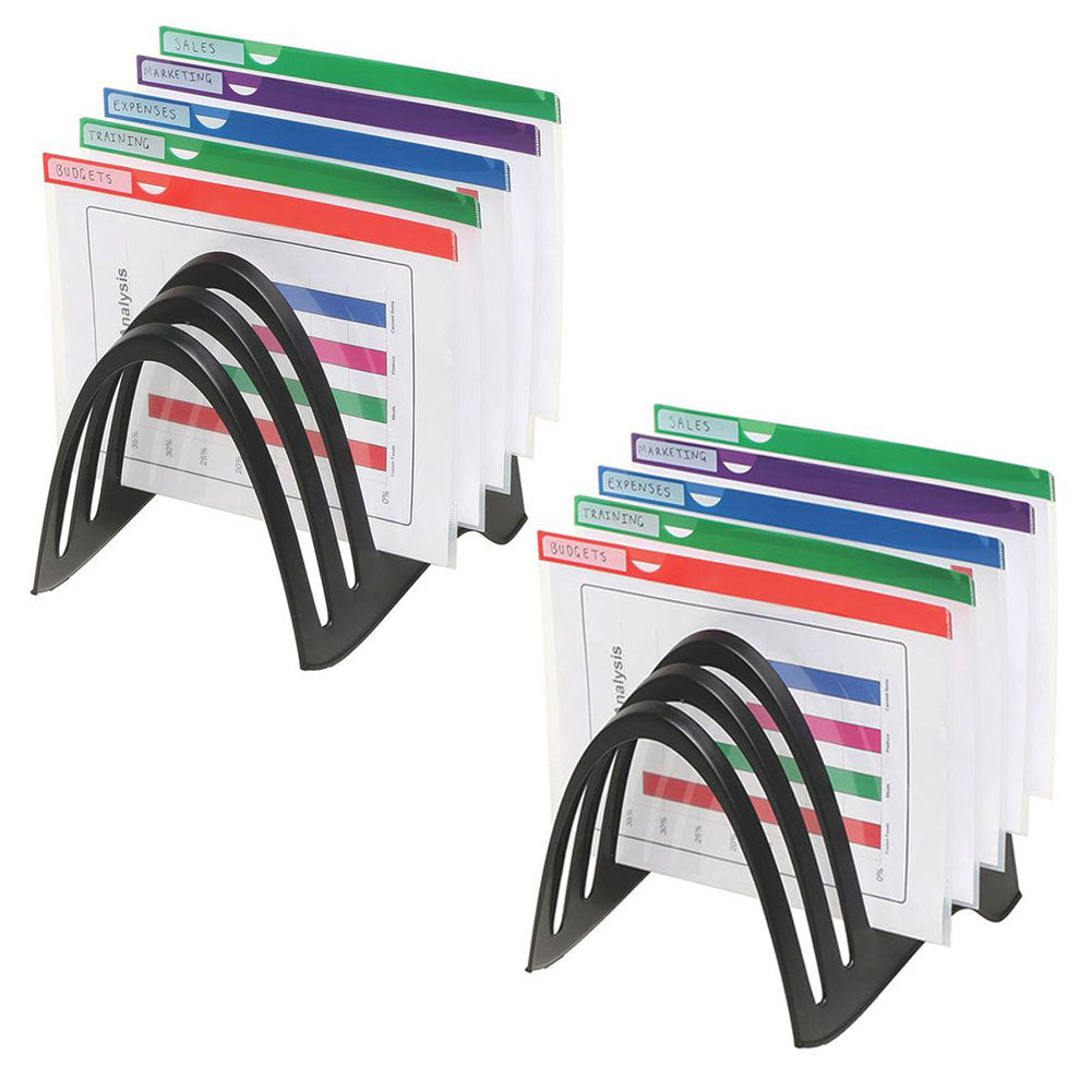 Marbig A4 Recycled/Enviro FoldaRack Black (2 Pack)