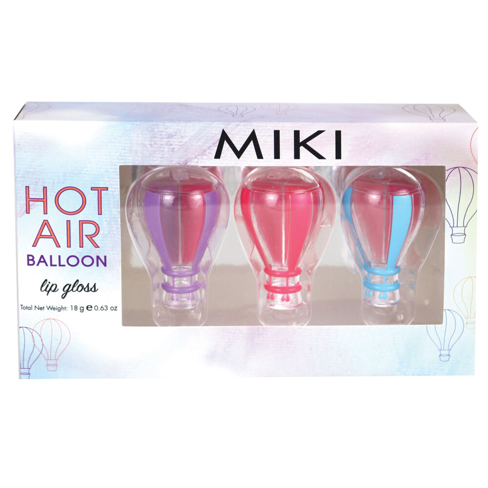 Miki Hot Air Balloon Lip Gloss Palette With Grape And Strawberry - 3y+