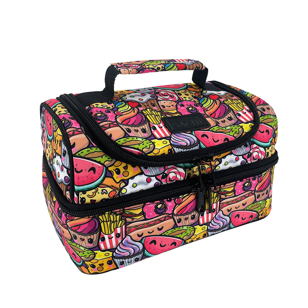 Sachi 25.5x17x14cm Squishies Style 235 Insulated Double Decker Lunch Bag