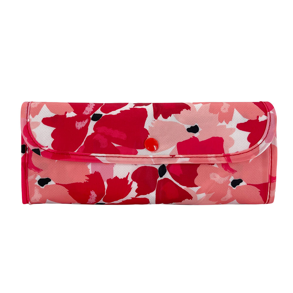 Sachi 27x15x38cm Red Poppies Insulated Market Tote Grocery Carry Bag — image 3