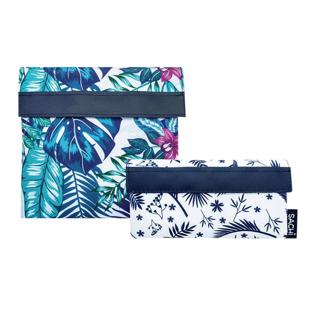 8838tp-2pc-sachi-lunch-pocket-reusable-sandwich-snack-bag-set-tropical-paradise