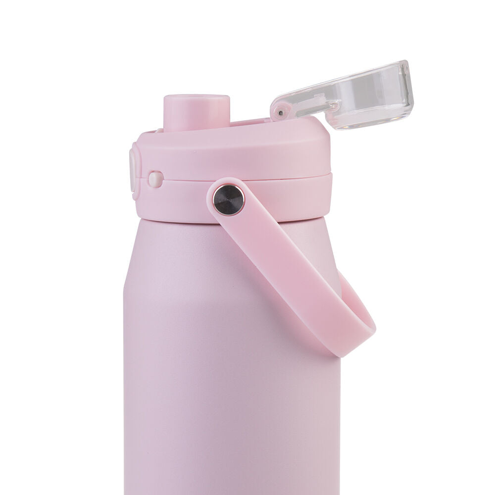 Oasis 750ml Pink Lemonade Ceramic Stainless Steel Insulated Capri Drink Bottle — image 3