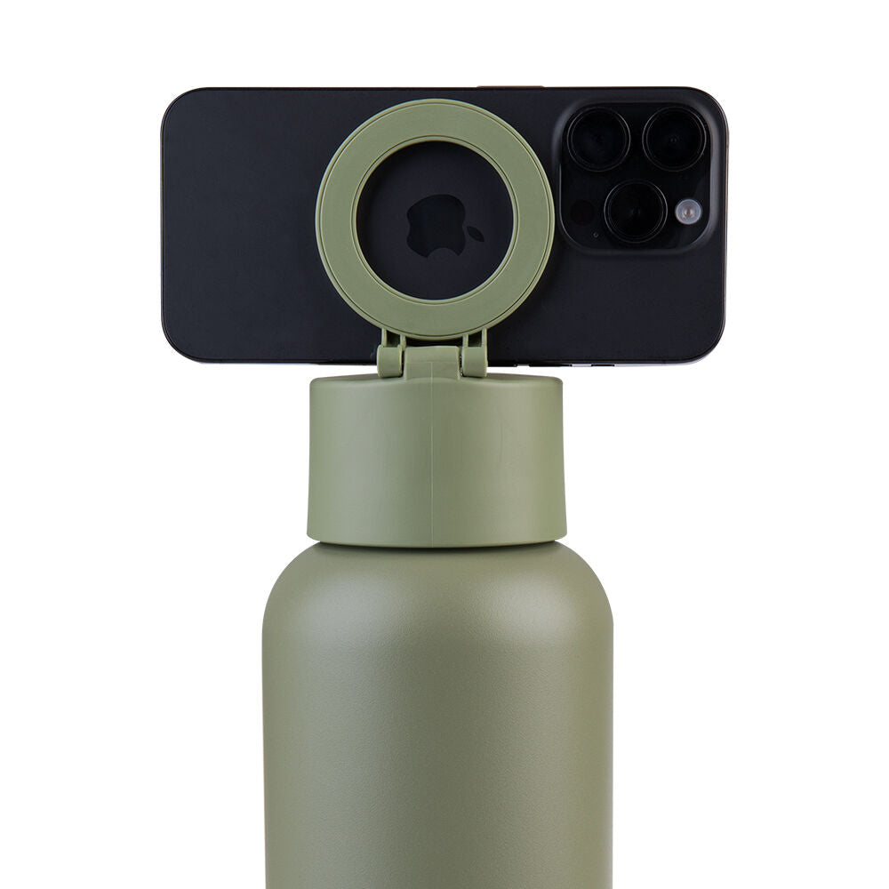 Oasis 1L Olive Mag-Grip Ceramic Stainless Steel Insulated Moda Drink Bottle — image 2