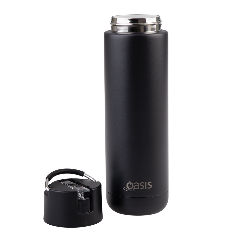 Oasis 700ml Black Ceramic Lined Stainless Steel Insulated Moda Drink Bottle — image 2