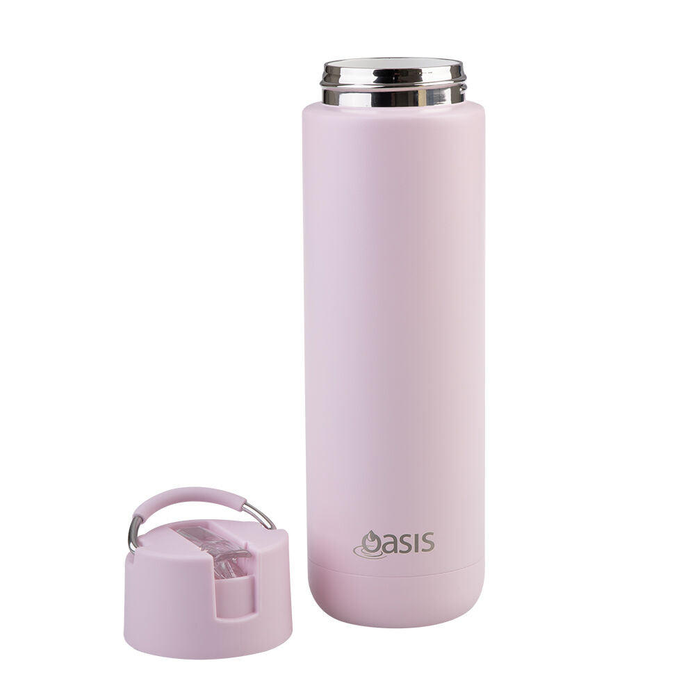 Oasis 700ml Pink Lemonade Ceramic Lined Stainless Steel Moda Drink Bottle — image 2