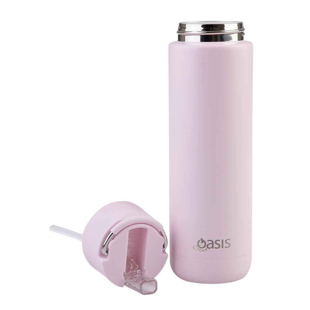 Oasis 700ml Pink Lemonade Ceramic Lined Stainless Steel Moda Drink Bottle — image 3