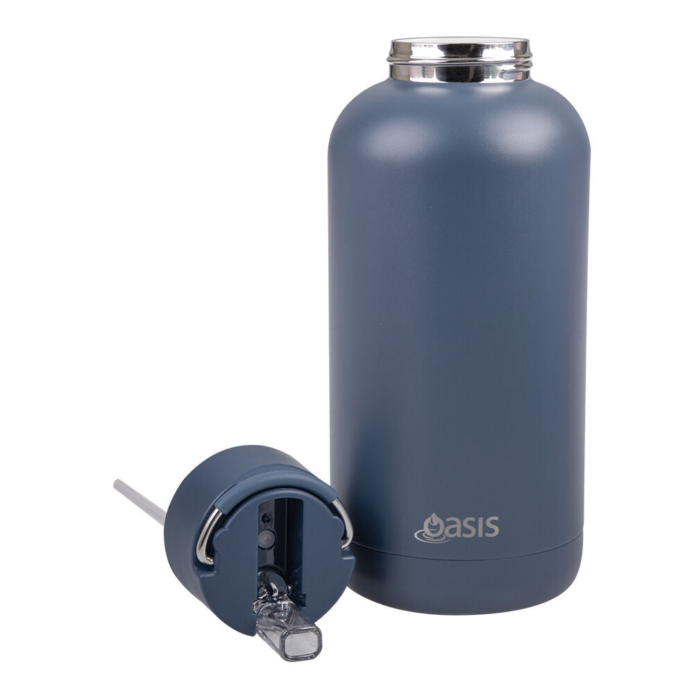 Oasis 1.5L Indigo Ceramic Lined Stainless Steel Insulated Moda Drink Bottle — image 3