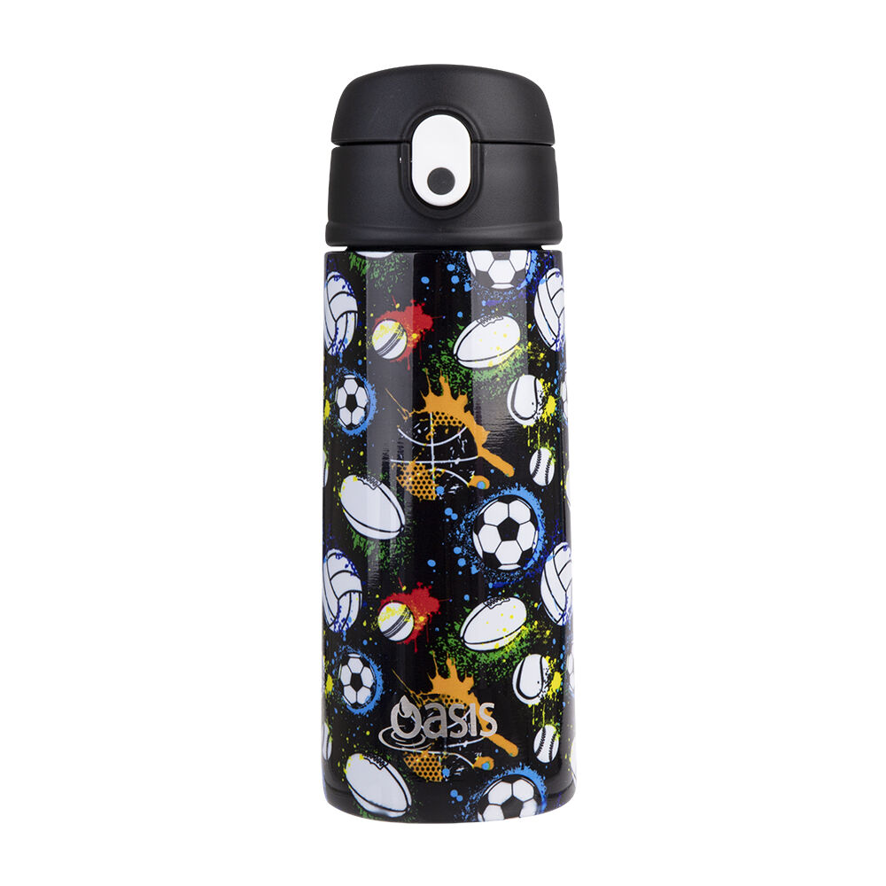 Oasis Stainless Steel Insulated Kids Drink Bottle w/Straw 550ml Sports (2 Pack) — image 2