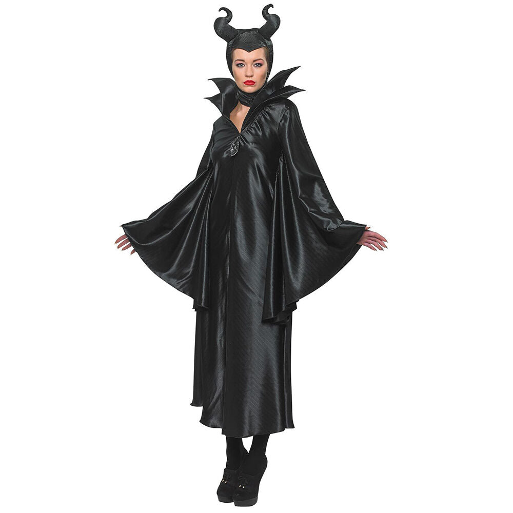 Disney Maleficent Deluxe Adult/Women's Dress Up Costume w/ Headpiece Size L