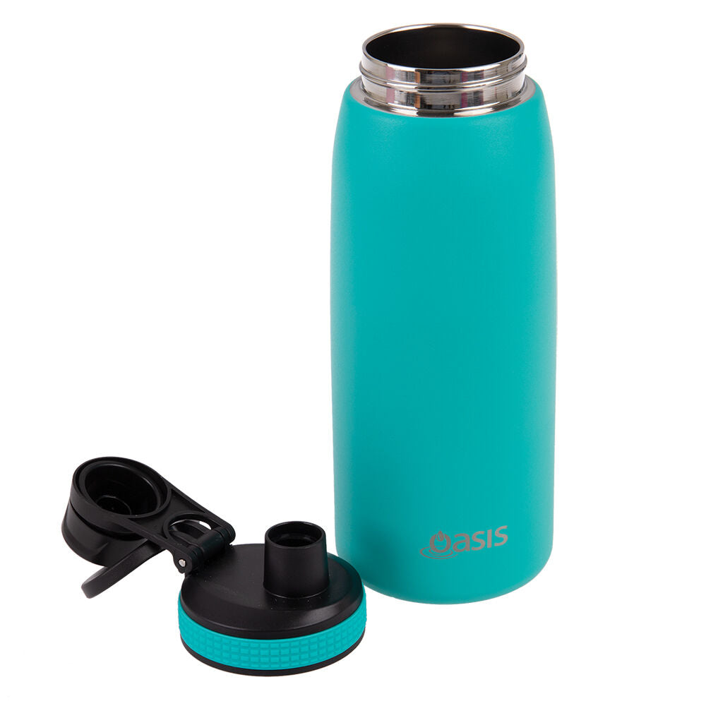 Oasis 780ml Turquoise Stainless Steel Insulated Sports Bottle w/ Screw Cap — image 2