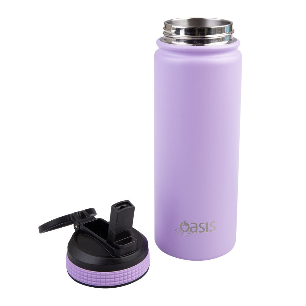 Oasis 550ml Lavender Stainless Steel Insulated Challenger Sports Drink Bottle — image 3