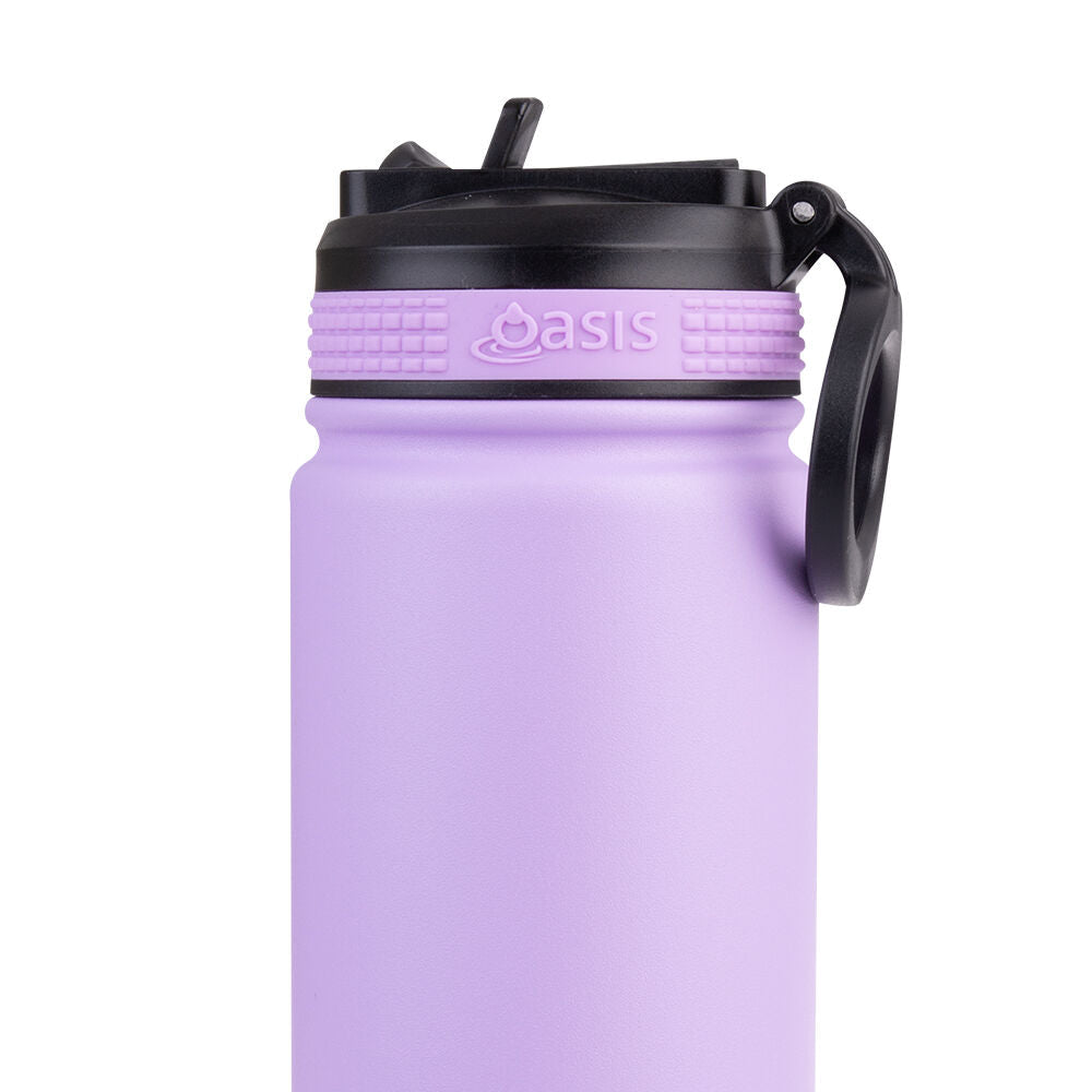 Oasis 550ml Lavender Stainless Steel Insulated Challenger Sports Drink Bottle — image 6