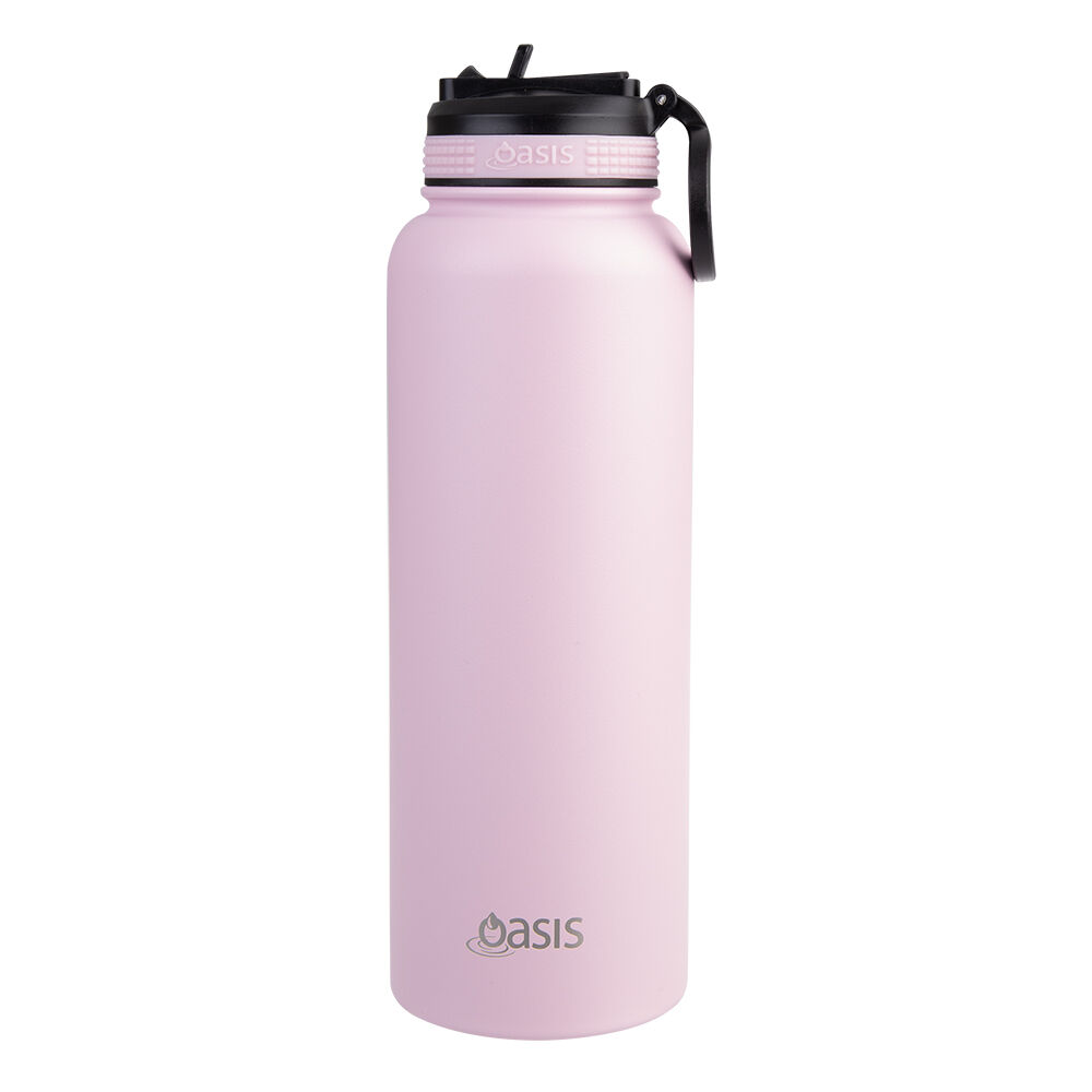 Oasis 1.1L Carnation Stainless Steel Insulated Challenger Sports Bottle