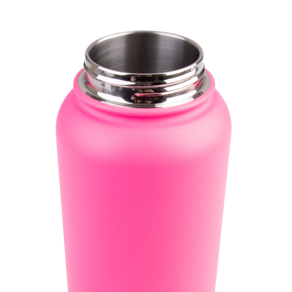 Oasis 1.1L Neon Pink Stainless Steel Insulated Challenger Sports Bottle — image 5