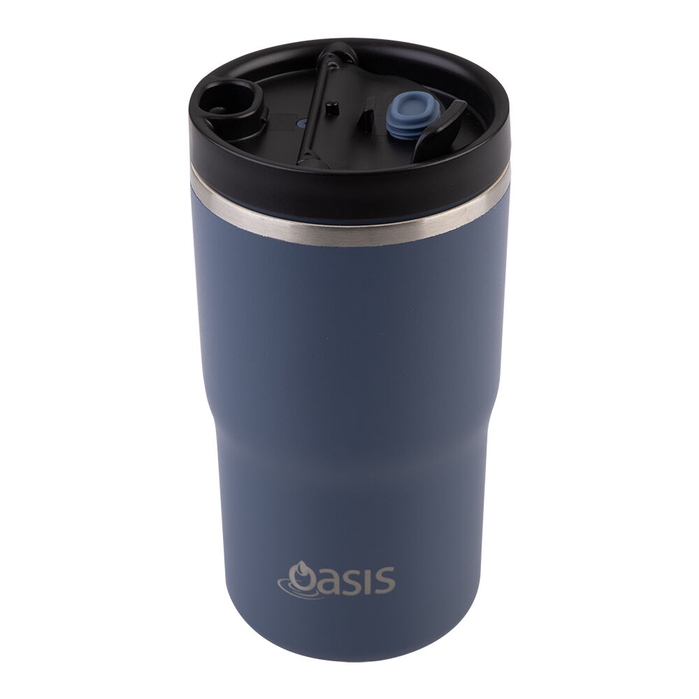 Oasis 480ml Indigo Ceramic Lined Stainless Steel Insulated Travel Mug — image 3