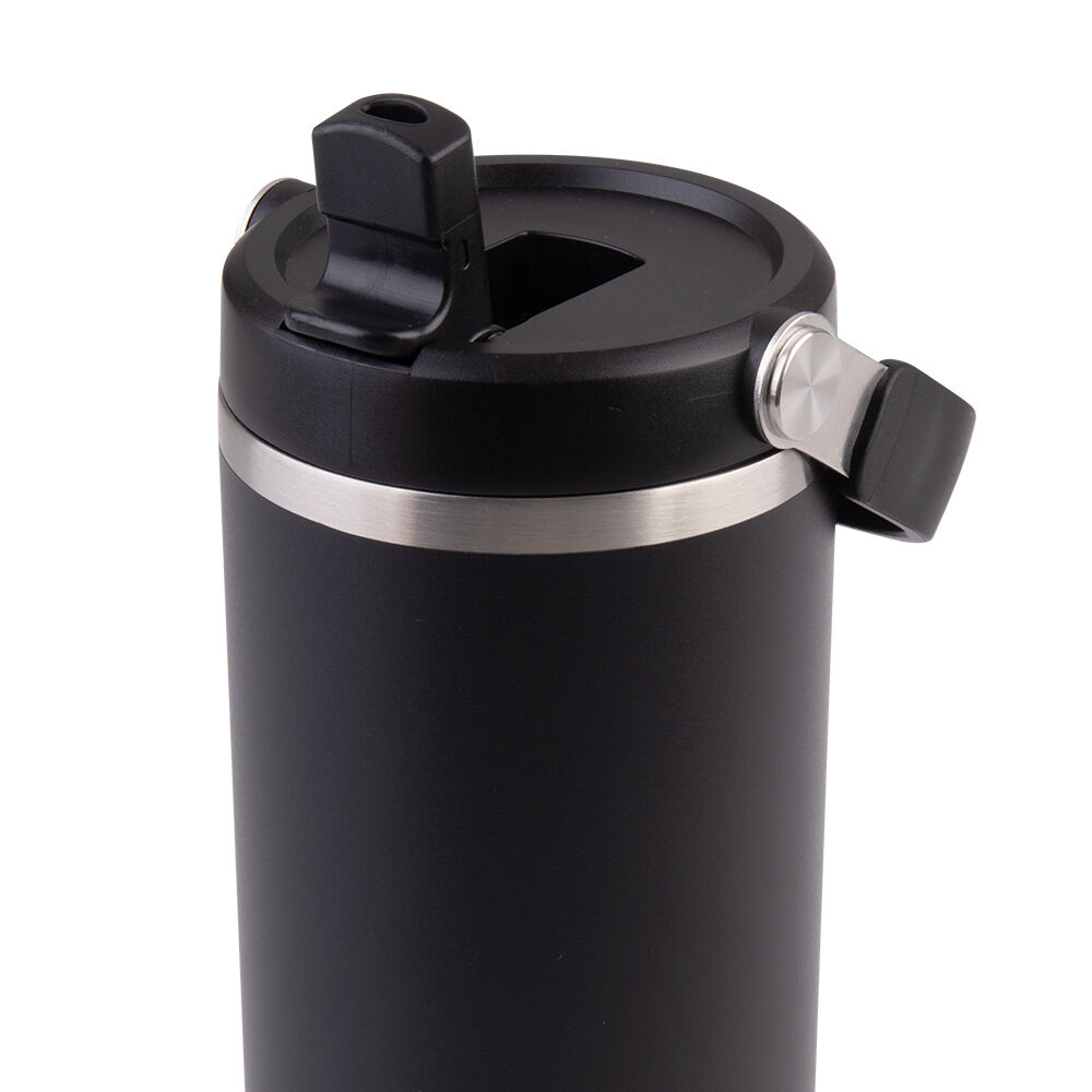 Oasis 900ml Black Stainless Steel Double Wall Insulated Voyager Carry Tumbler — image 2