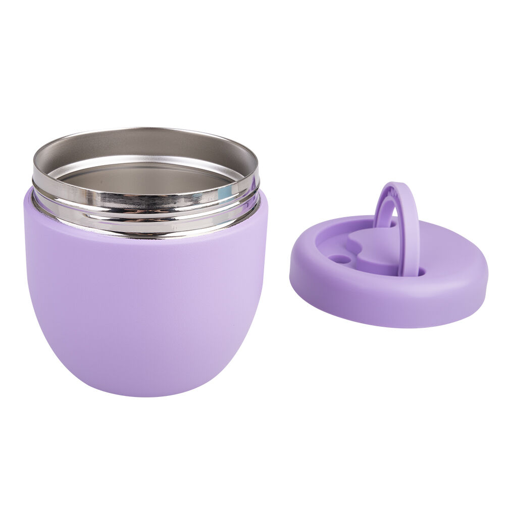 Oasis 470ml Lavender Stainless Steel Insulated Food Pod Double Walled — image 2