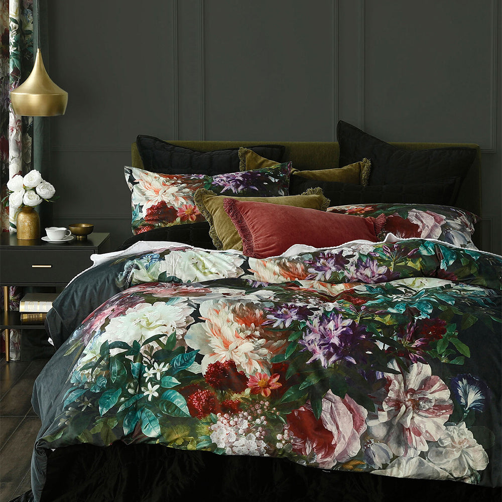 MM Linen Florenza Queen Bed 250 TC Cotton Percale Quilt Cover Set 210x210cm