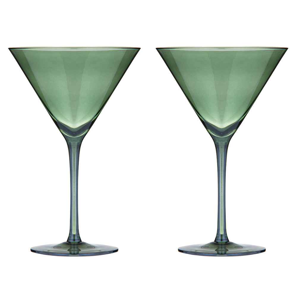 Tempa Verity Drinking Crystal Stemware Martini Glass Home/Barware Set Fern (2 Pieces)