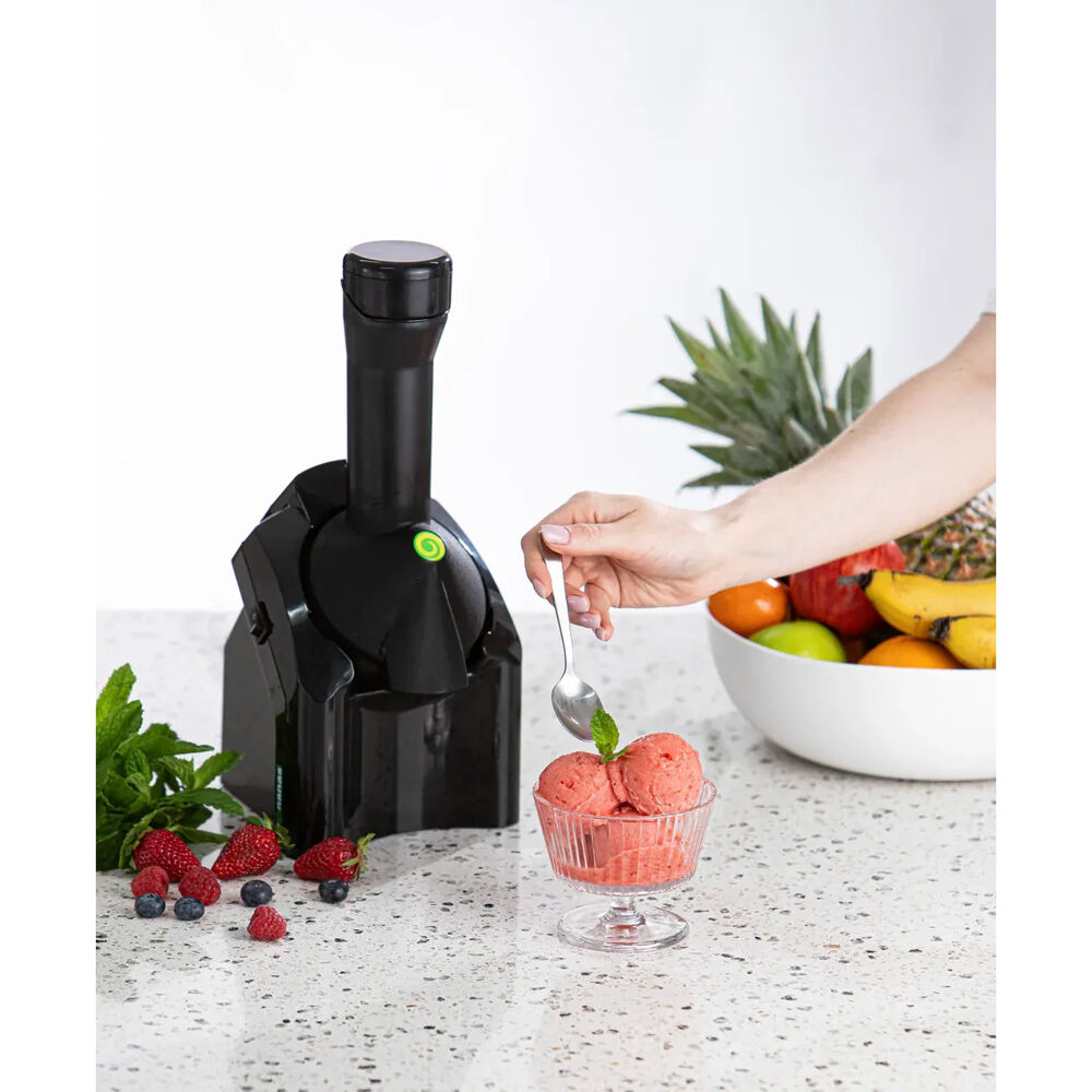 Yonanas Black Healthy Frozen Dessert/Fruit Ice Cream Maker w/Recipe Book — image 4