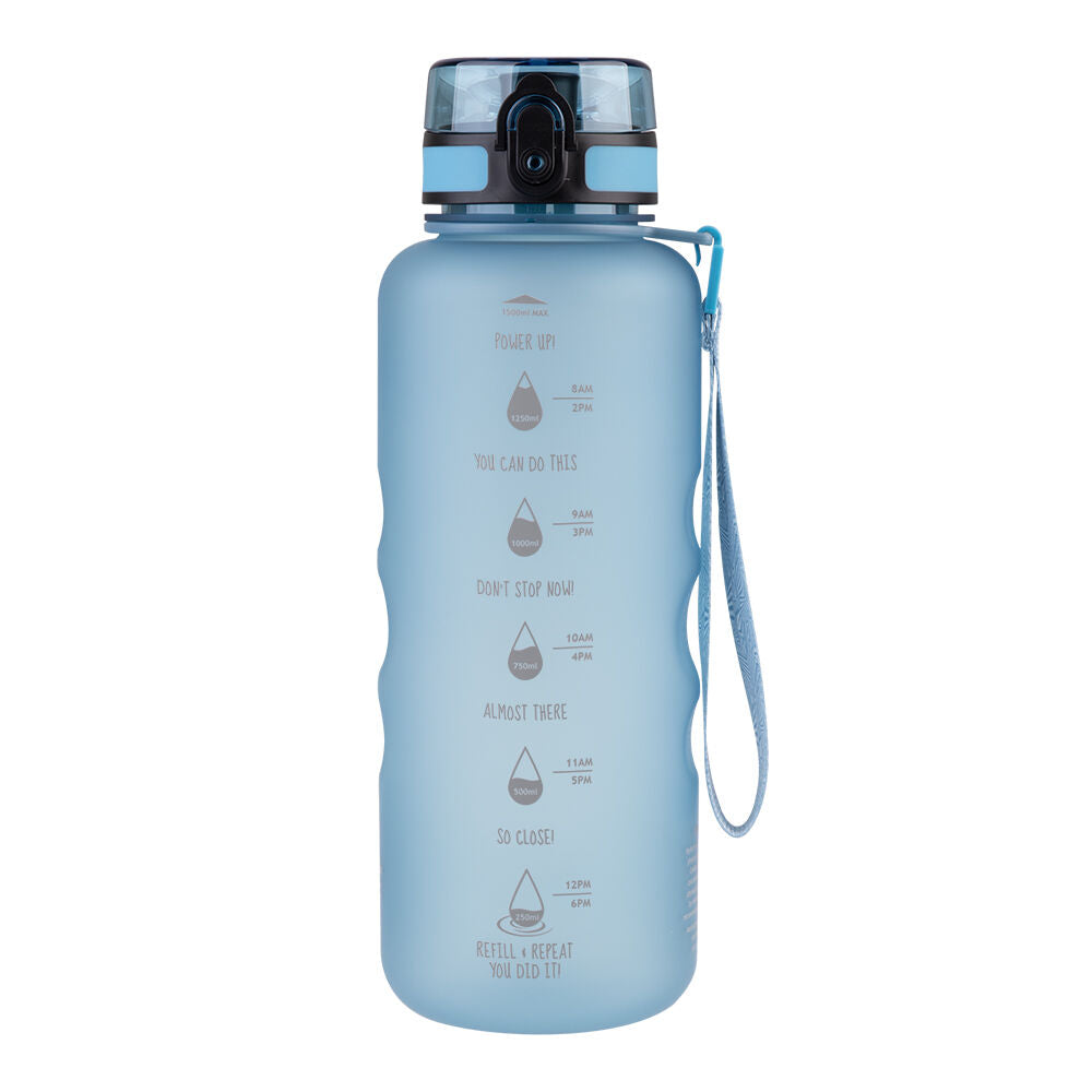 Oasis 1.5L Glacier Blue Tritan Motivational Sports Water Drinking Bottle — image 6