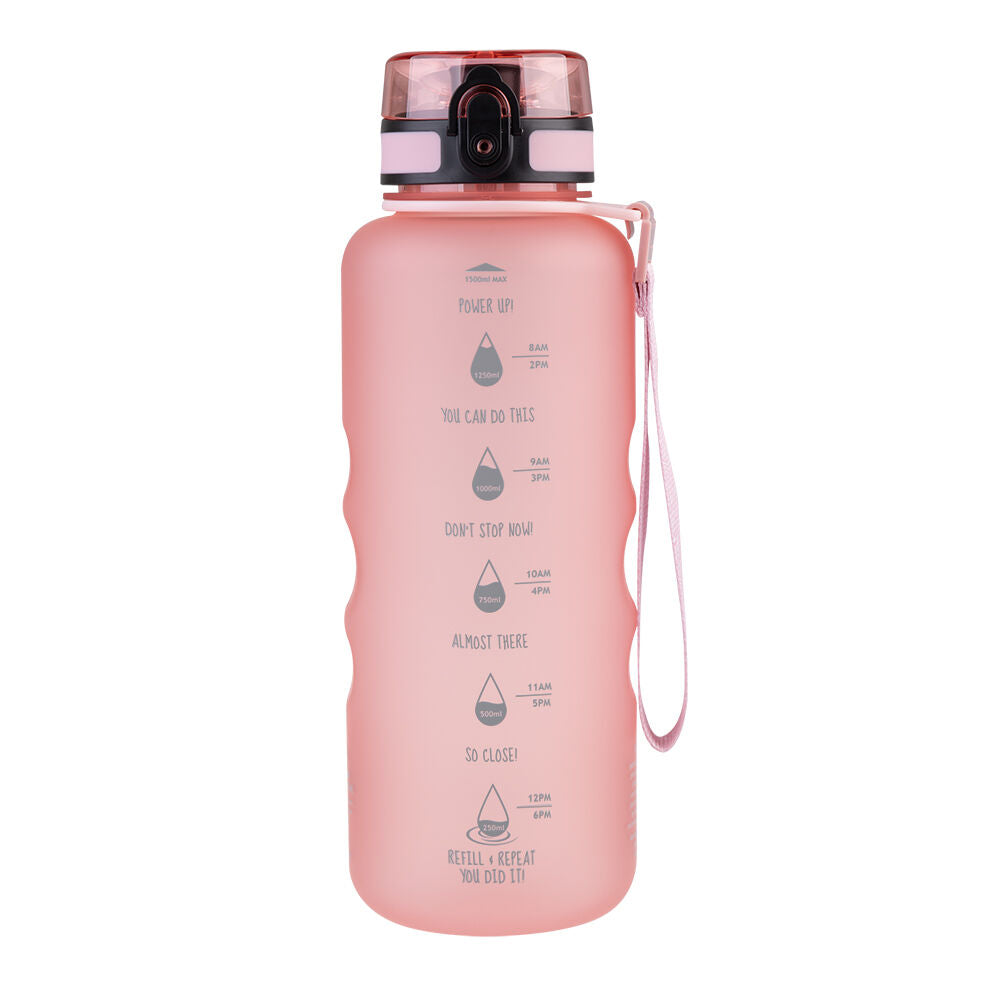 Oasis 1.5L Glow Pink Tritan Motivational Sports Water Drinking Bottle — image 6
