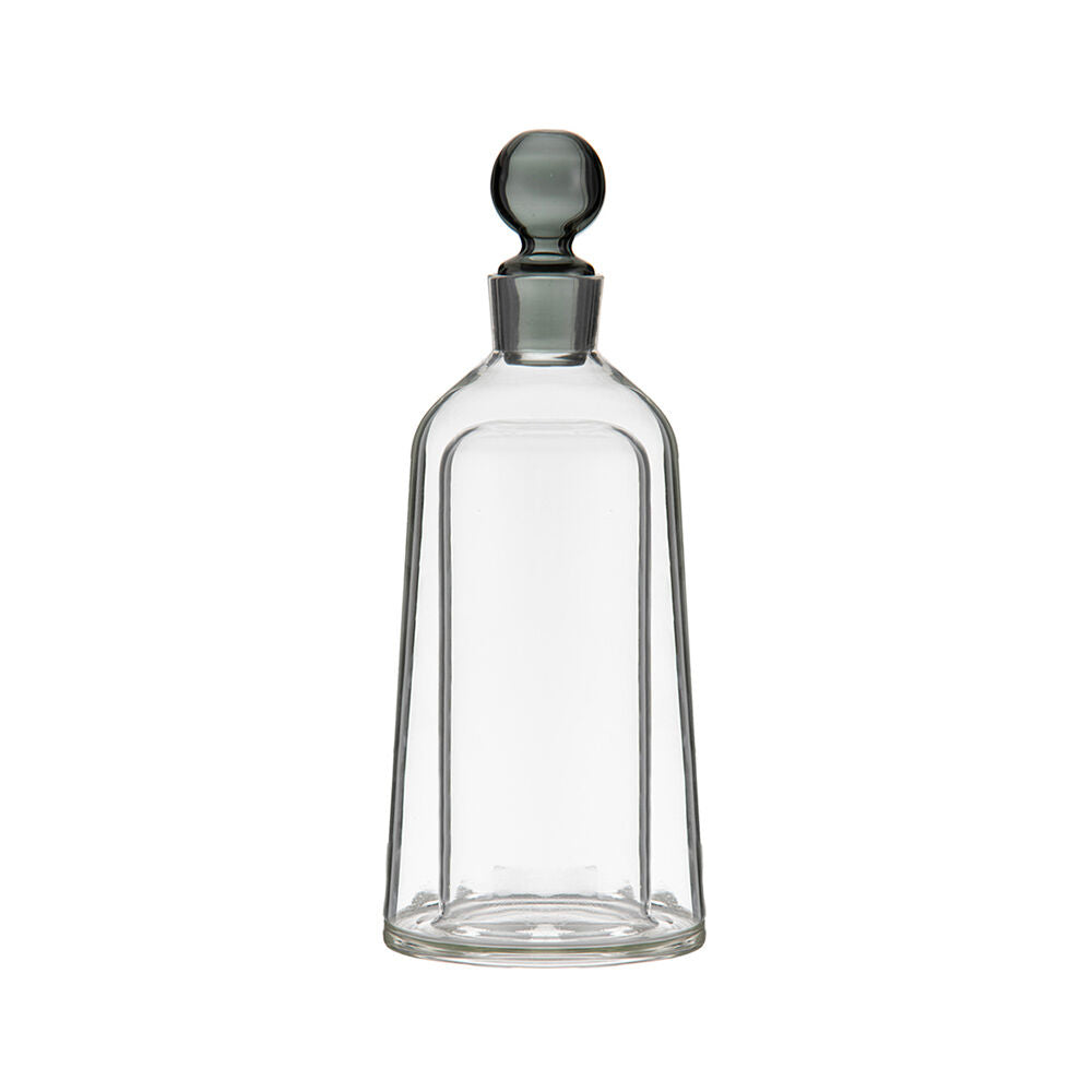 Tempa 13x33.5cm Black Bennett Glass Tapered Whisky Alcohol Decanter