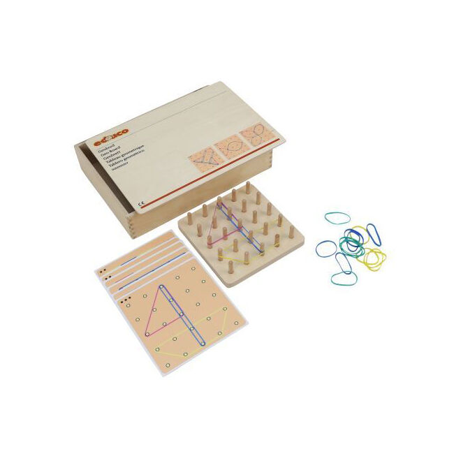 Educo 30pc Geoboard Geometry Educational Toy Exploration Children/Kids - 3y+