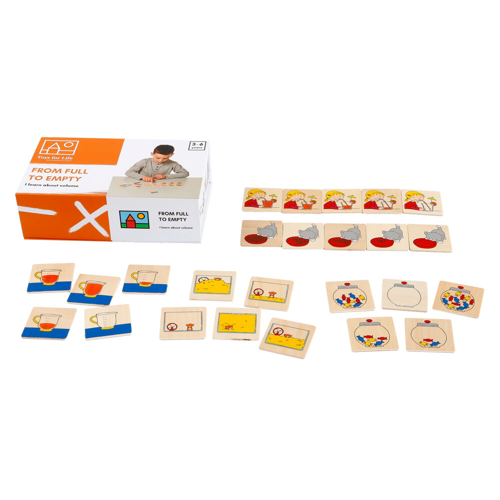 TFL From Full to Empty Wooden Math Educational Toy Kids/Children - 3y+ (25 Pieces)