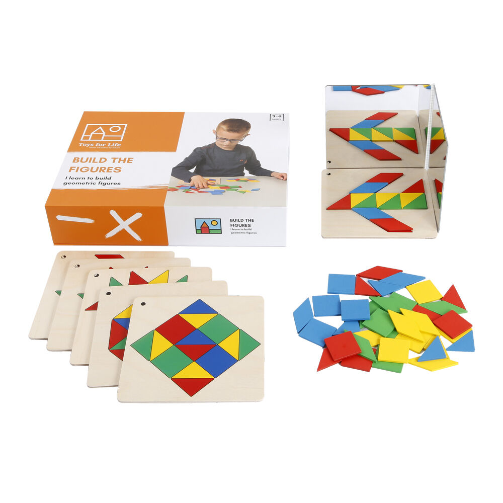TFL Build the Figures Shapes Building Educational Toy Kids/Children - 3y+ (48 Pieces)