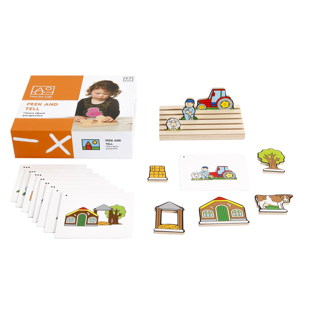TFL Peek And Tell Storytelling Toy Educational Toy Wooden For Ages 3 Years