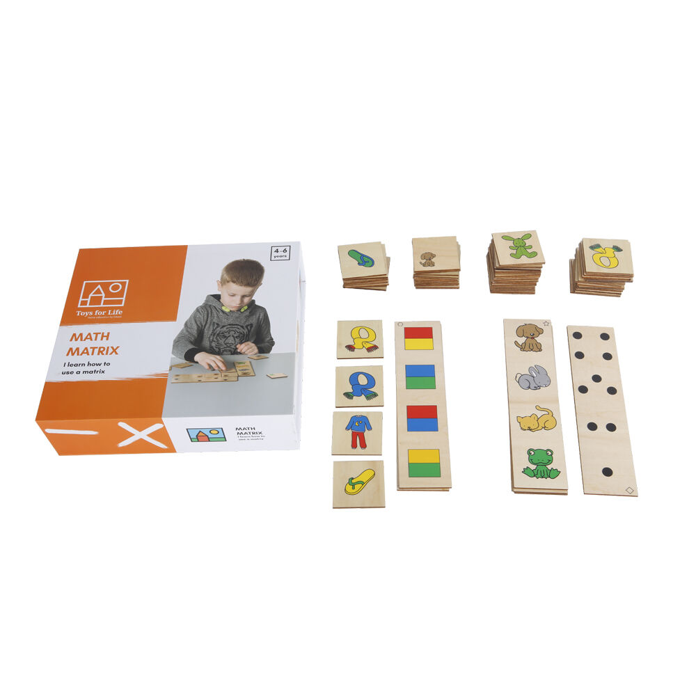 TFL Math Matrix Spatial Learning Educational Toy Kids/Children - 3y+ (64 Pieces)